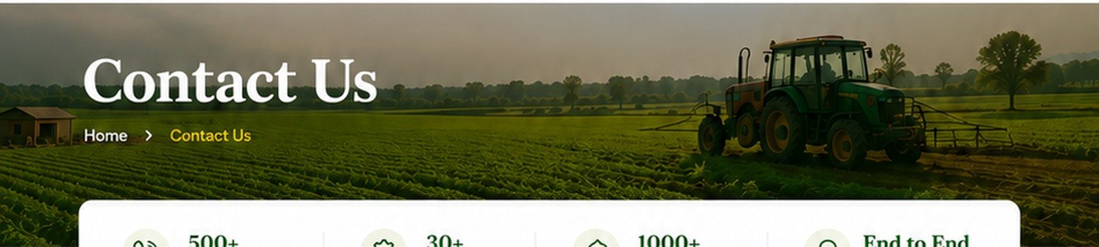 Agriculture equipment showroom